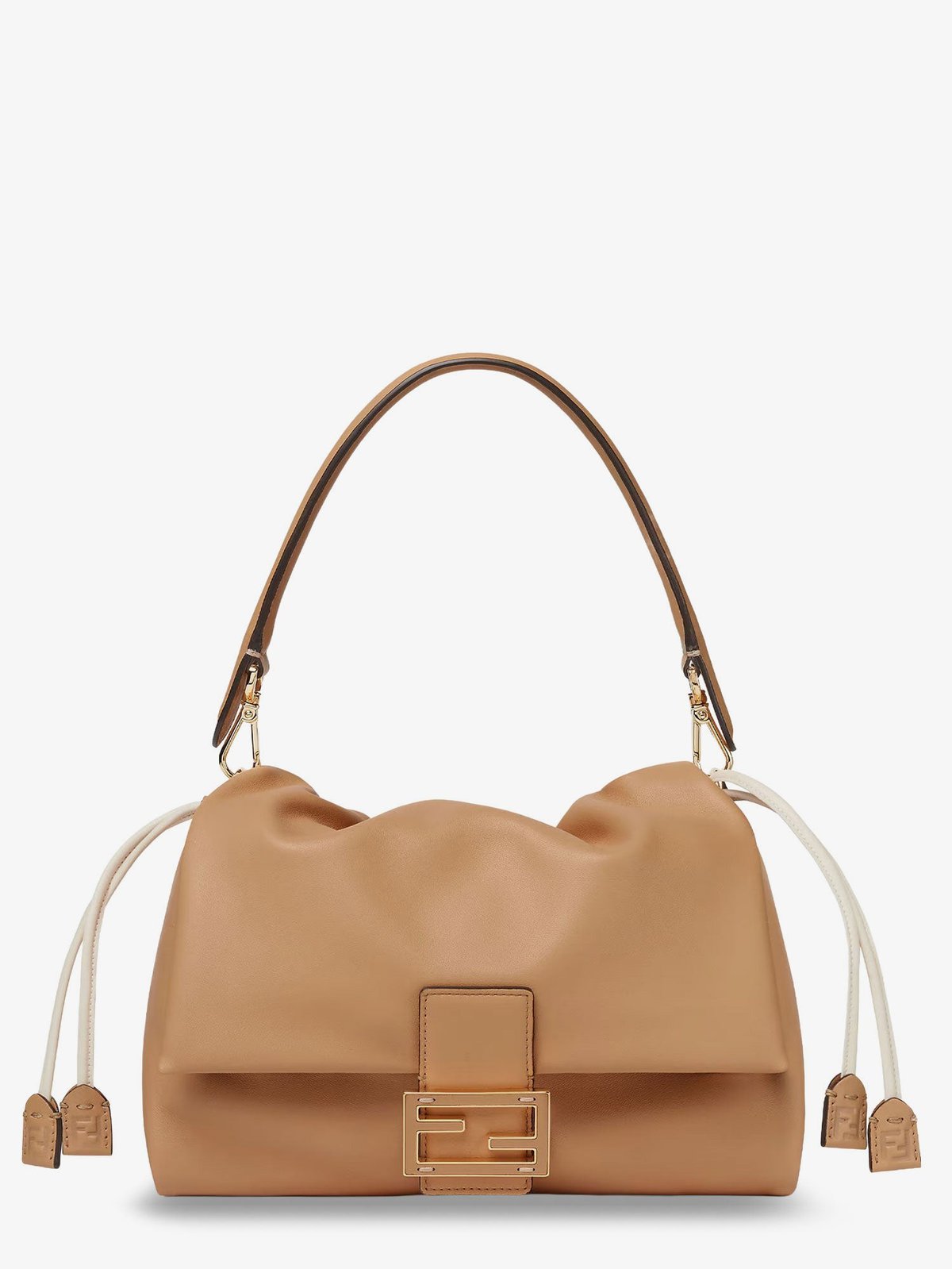 Fendi Mamma Baguette Small Leather Crossbody Bag