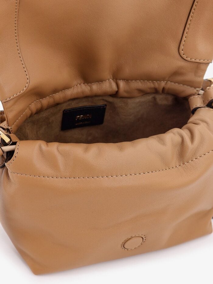 Fendi Mamma Baguette Small Leather Crossbody Bag
