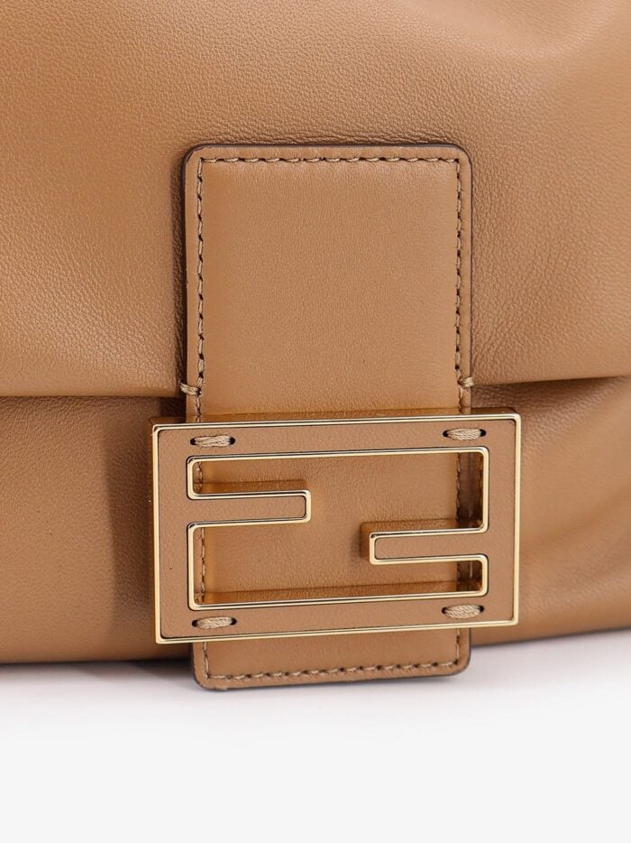 Fendi Mamma Baguette Small Leather Crossbody Bag