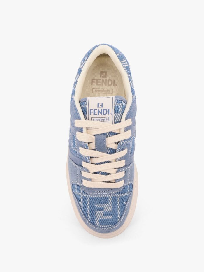 Fendi Match Canvas And Suede Low-top Sneakers