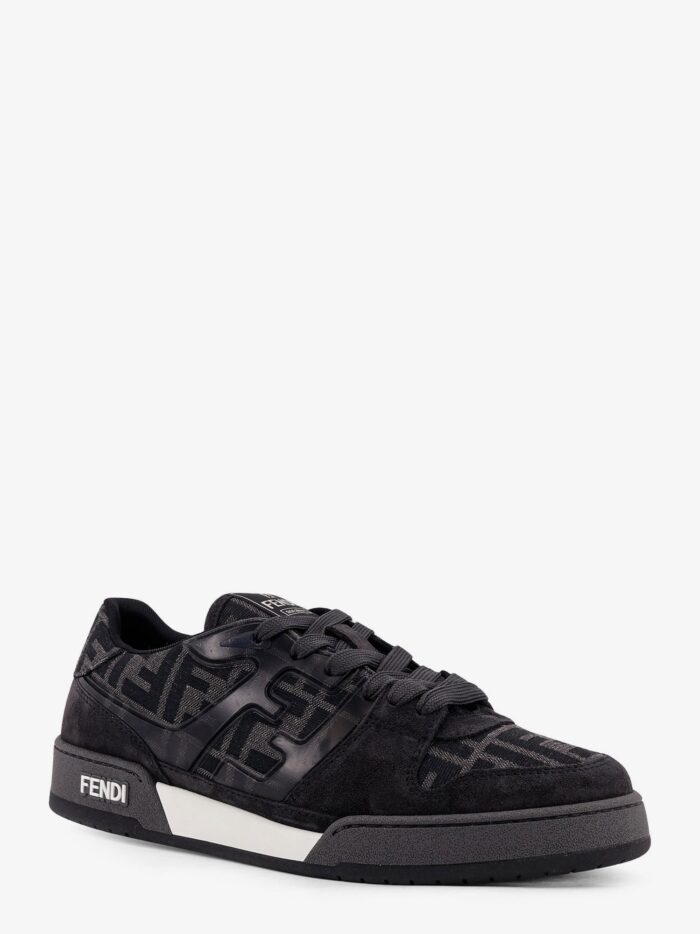 Fendi Match FF Jacquard And Suede Sneakers