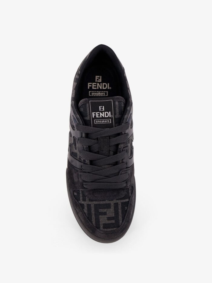 Fendi Match FF Jacquard And Suede Sneakers