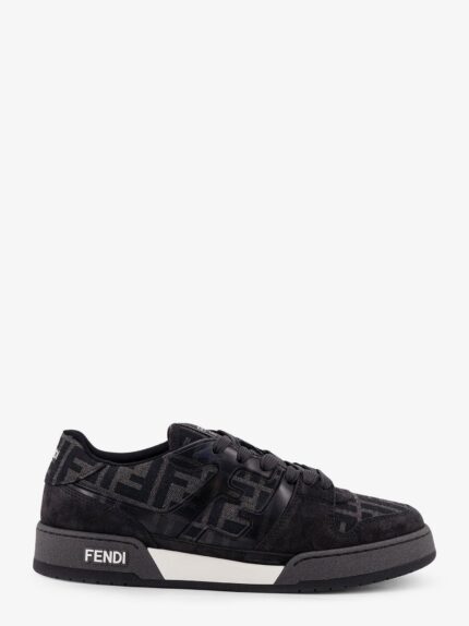 Fendi Match FF Jacquard And Suede Sneakers