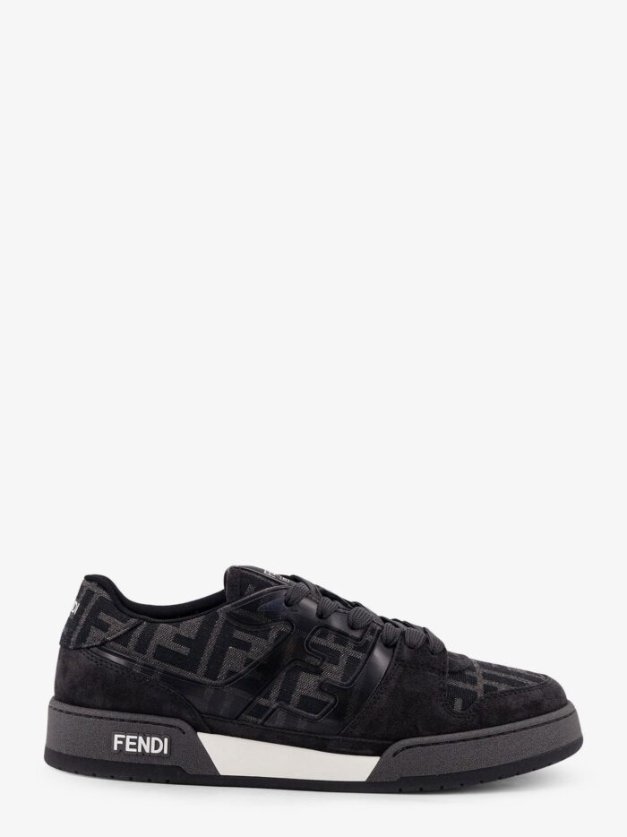 Fendi Match FF Jacquard And Suede Sneakers