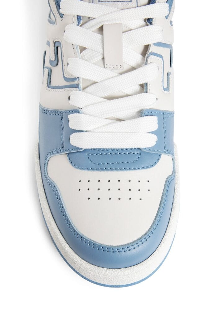 FENDI Match Leather Low-top Sneakers