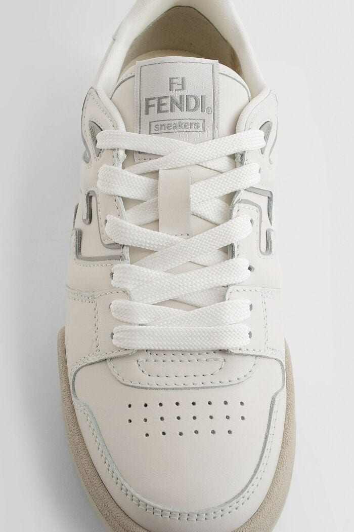 FENDI Match Leather Low-top Sneakers