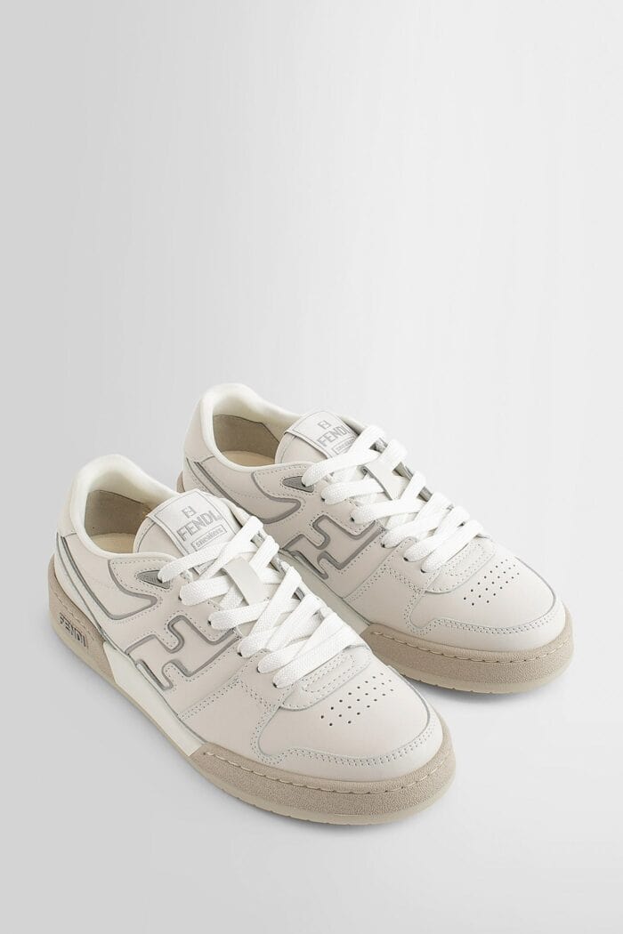 FENDI Match Leather Low-top Sneakers