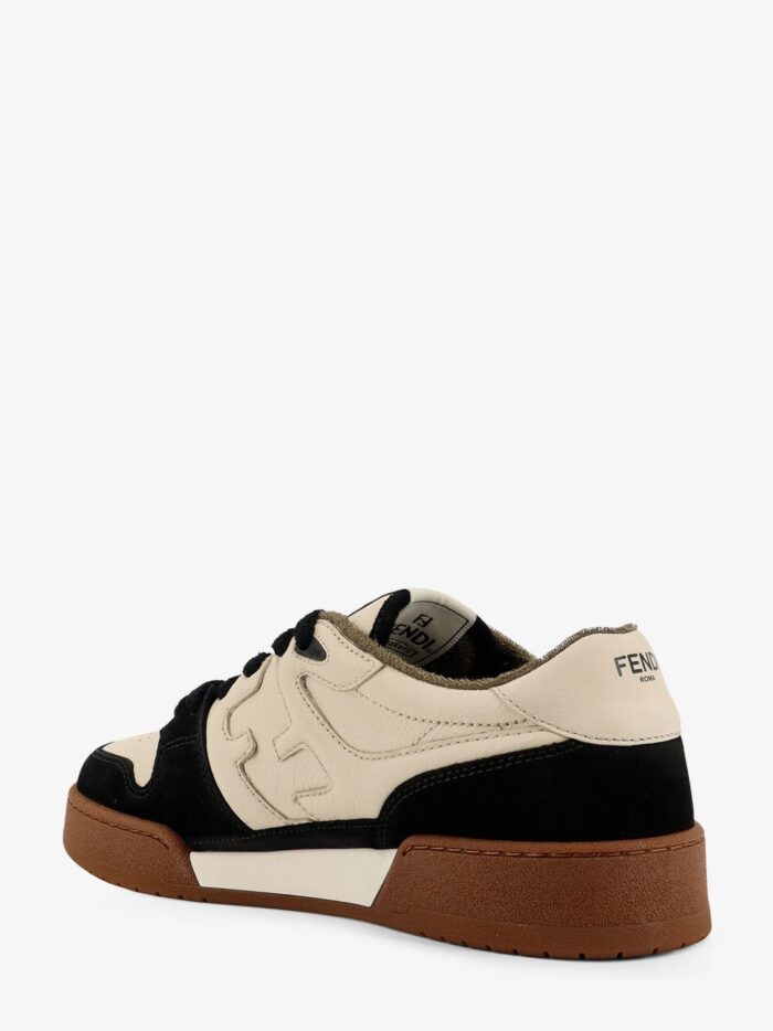 Fendi Match Leather Low-top Sneakers