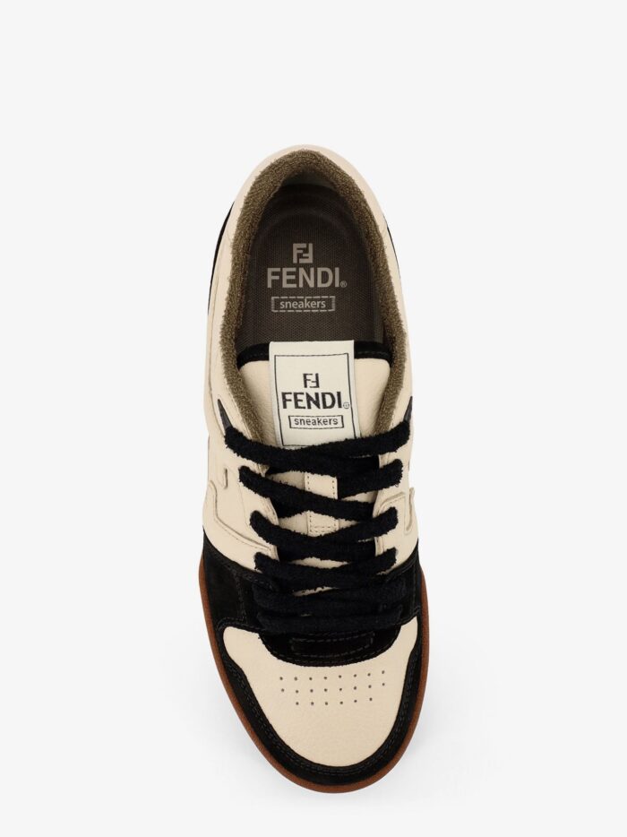 Fendi Match Leather Low-top Sneakers