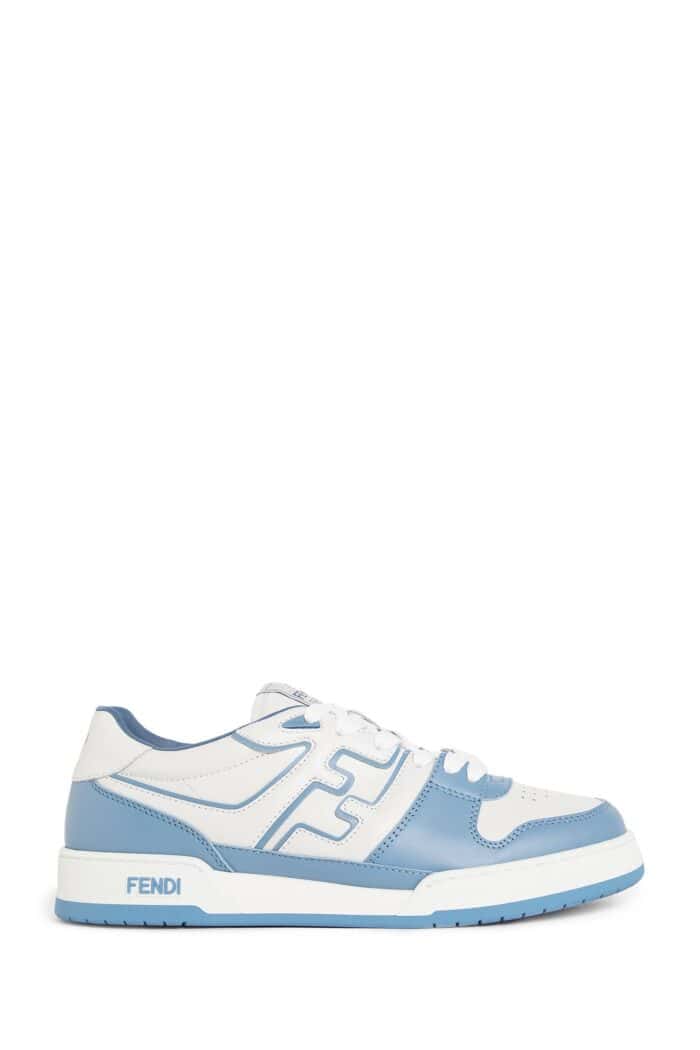 FENDI Match Leather Low-top Sneakers