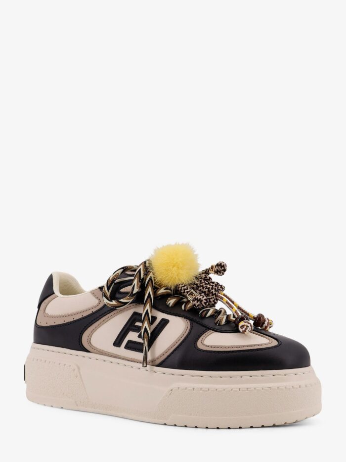 Fendi Match Leather Sneakers