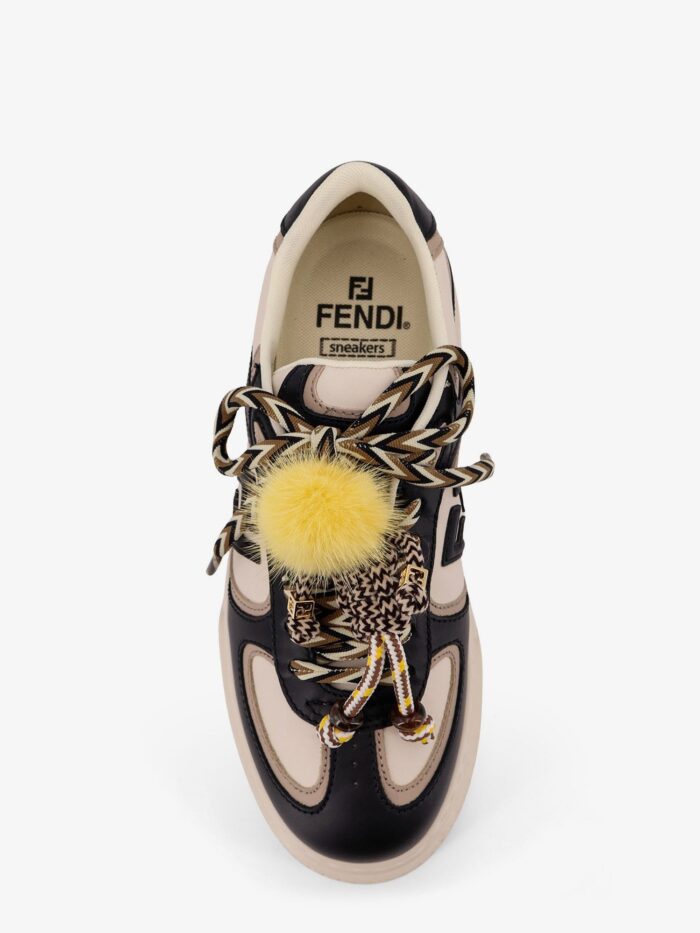 Fendi Match Leather Sneakers