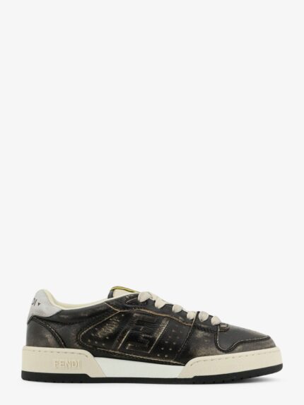 Fendi Match Leather Sneakers