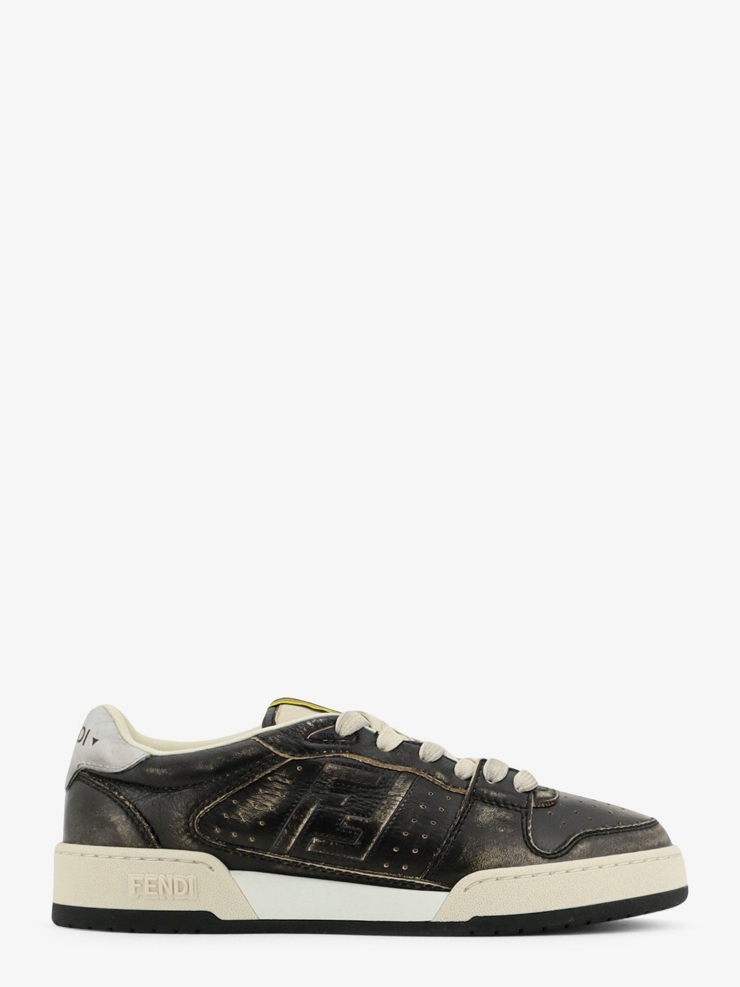 Fendi Match Leather Sneakers