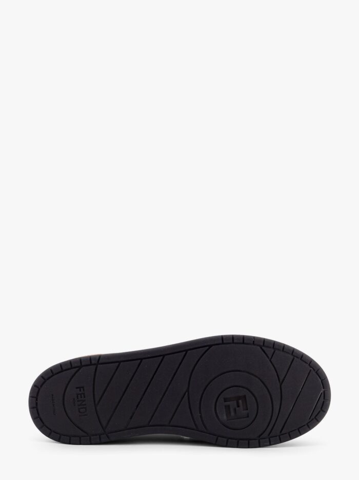 Fendi Match Low-top FF Jacquard Fabric And Suede Sneakers