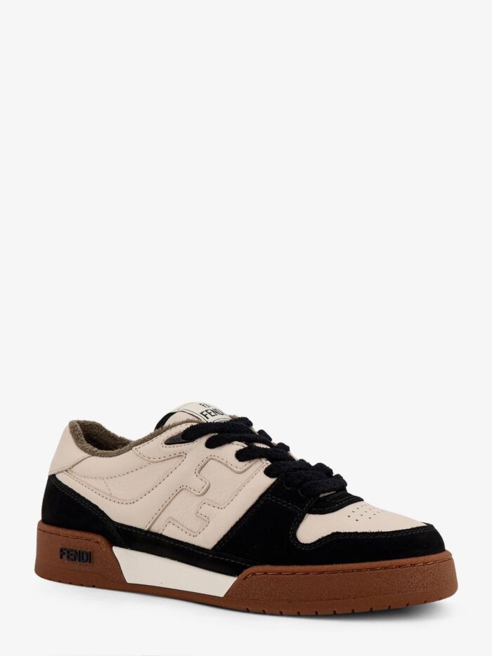 Fendi Match Low-top Leather Sneakers