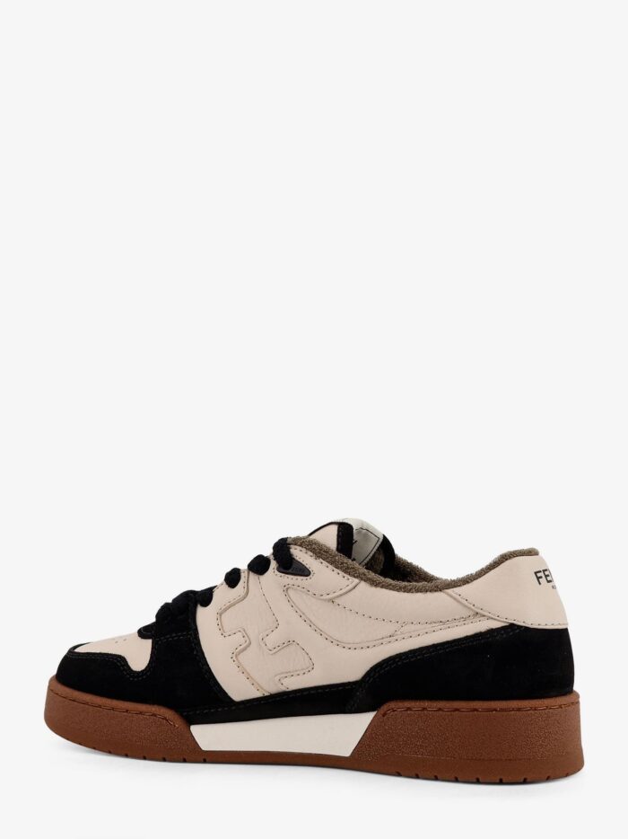 Fendi Match Low-top Leather Sneakers