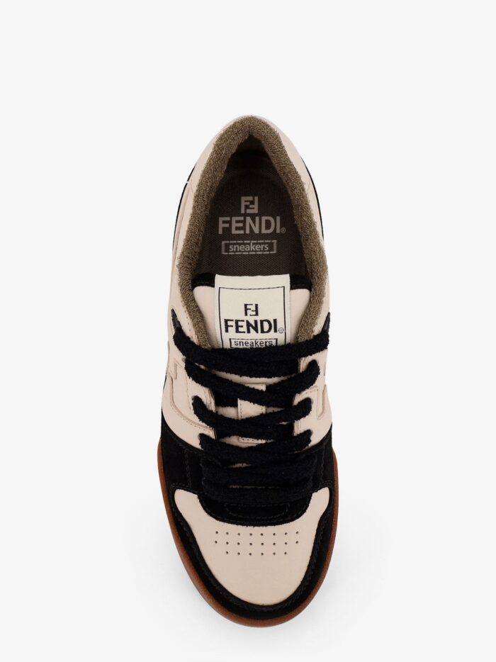 Fendi Match Low-top Leather Sneakers