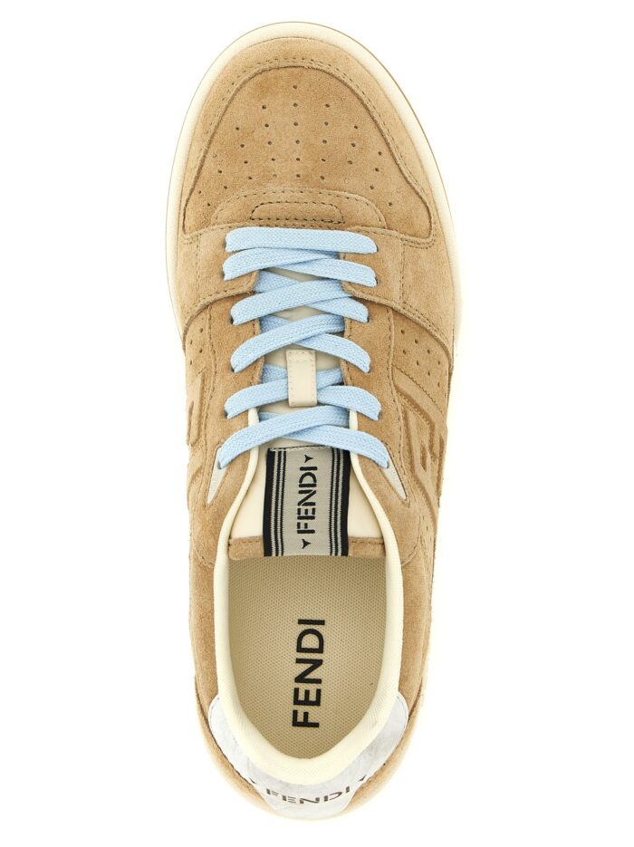Fendi Match Suede Sneakers