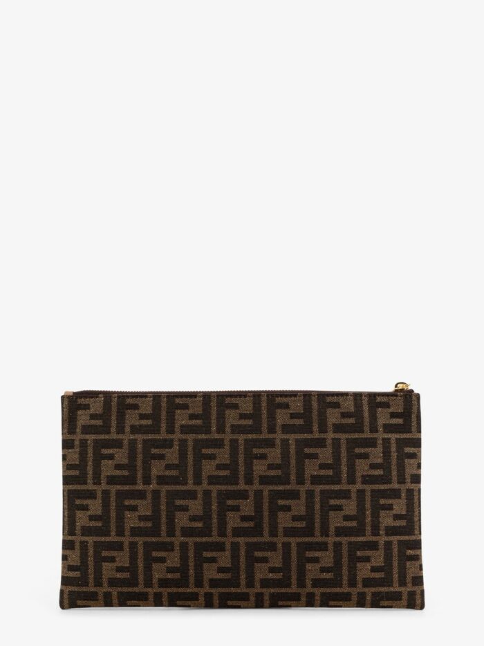 Fendi Medium Flat FF Jacquard Fabric Pouch