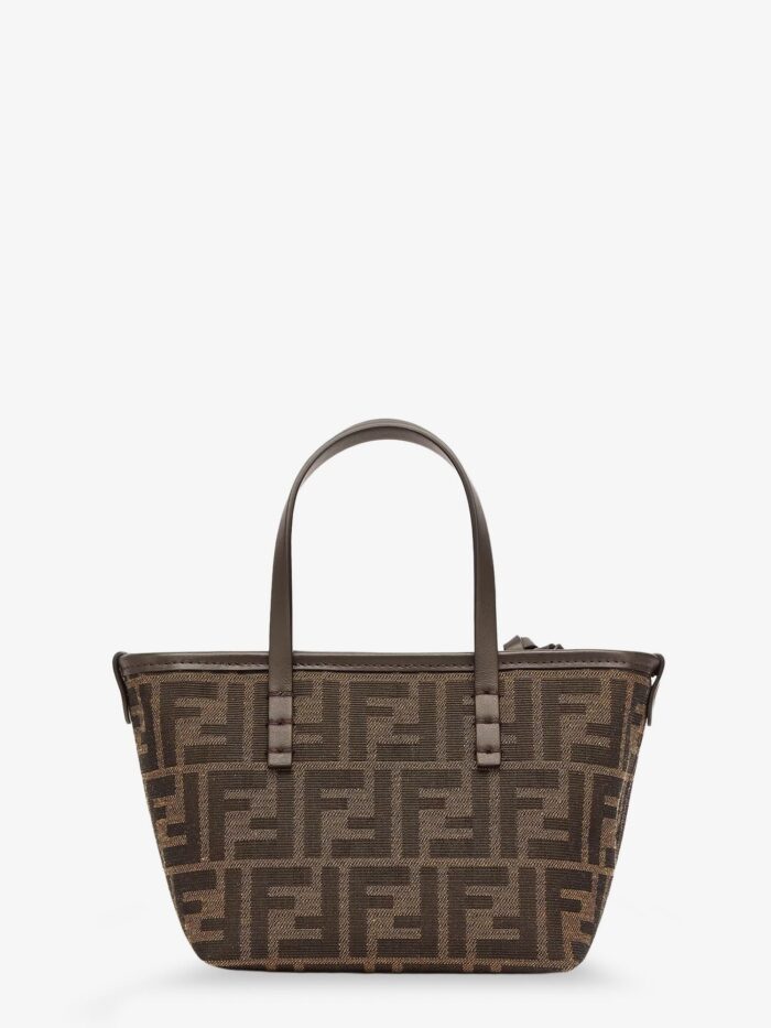 Fendi Mini Roll FF Jacquard Fabric Crossbody Bag