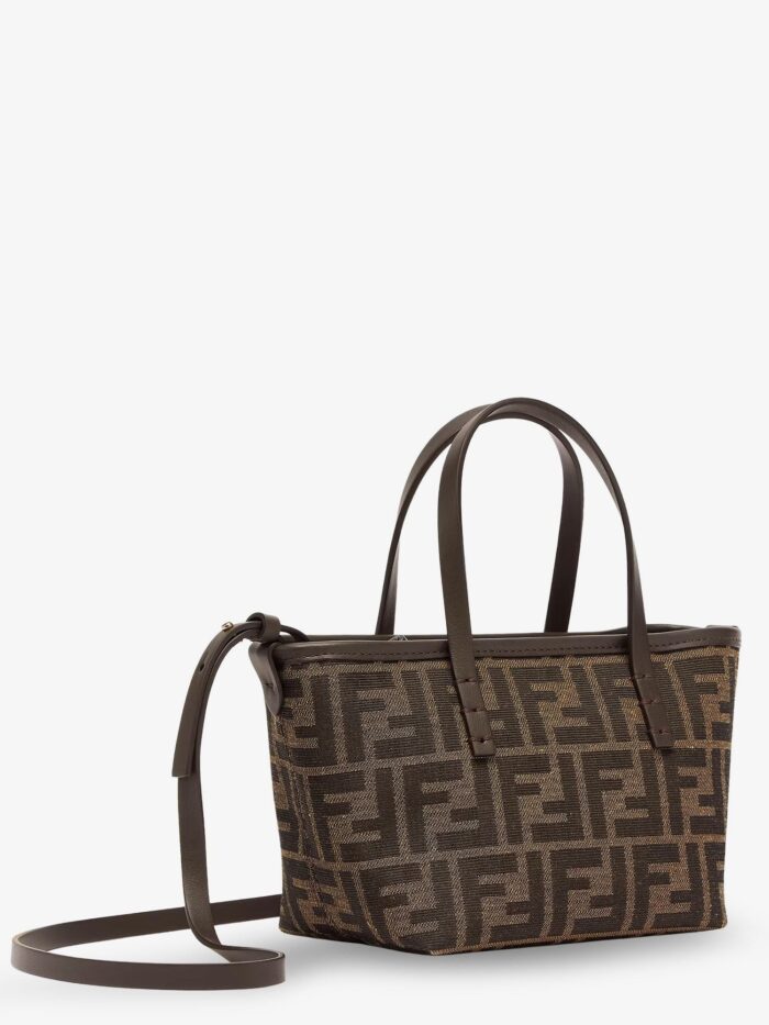 Fendi Mini Roll FF Jacquard Fabric Crossbody Bag