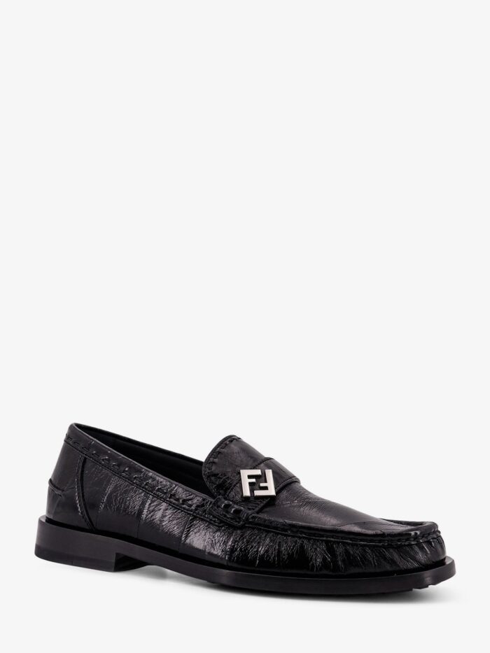 Fendi Missina Leather Loafers