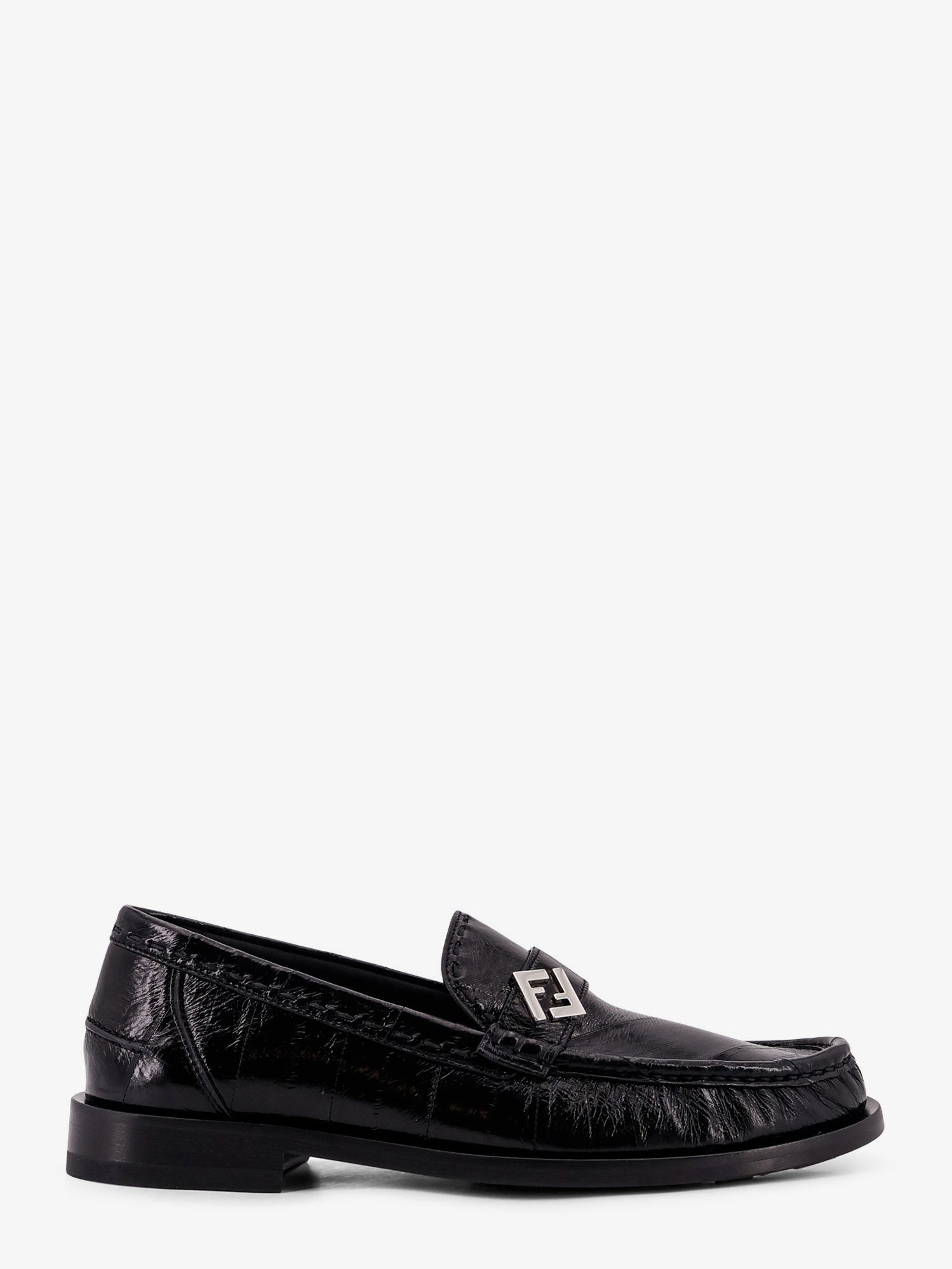 Fendi Missina Leather Loafers