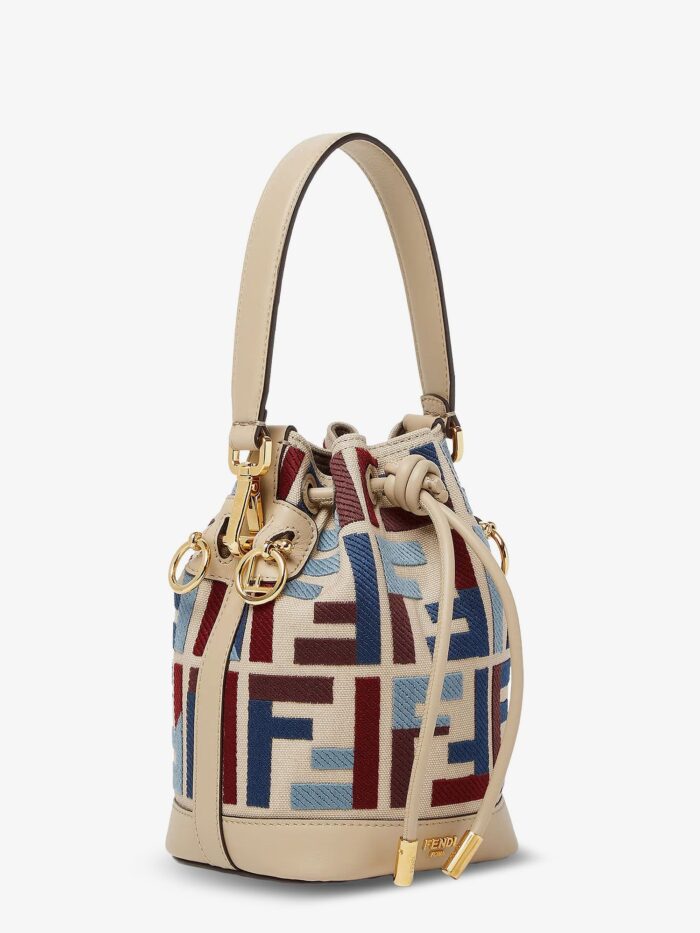 Fendi Mon Tresor Crossbody Bag With Multicolor FF Embroidery