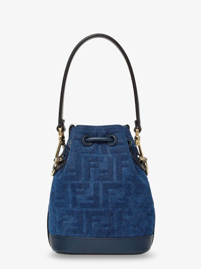 Fendi Mon Tresor FF Flocked Denim Crossbody Bag