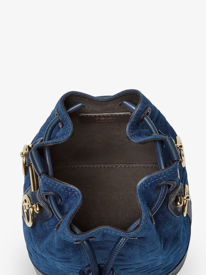 Fendi Mon Tresor FF Flocked Denim Crossbody Bag