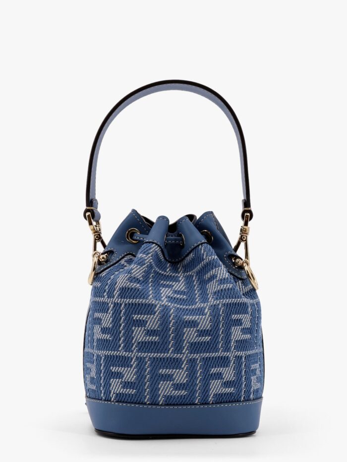 Fendi Mon Tresor FF Jacquard Fabric Bucket Bag