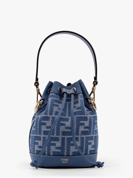 Fendi Mon Tresor FF Jacquard Fabric Bucket Bag