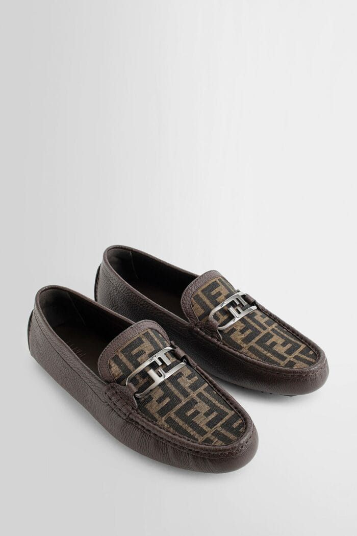 FENDI O Lock Driving Shoes