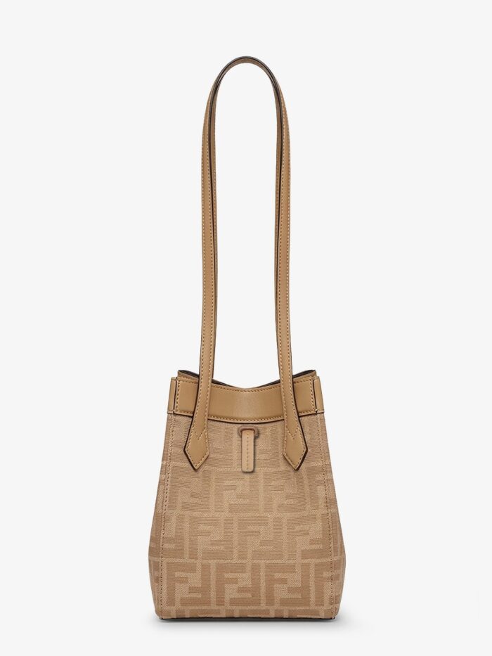 Fendi Origami Mini FF Fabric Bucket Bag