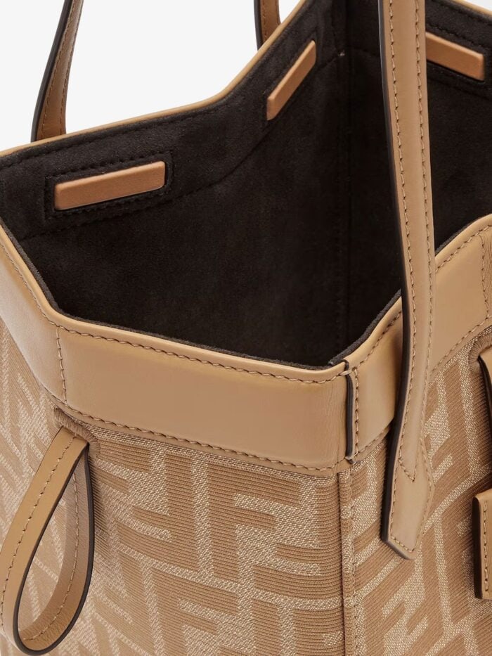 Fendi Origami Mini FF Fabric Bucket Bag