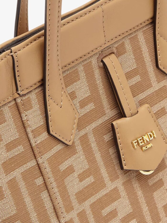 Fendi Origami Mini FF Fabric Bucket Bag