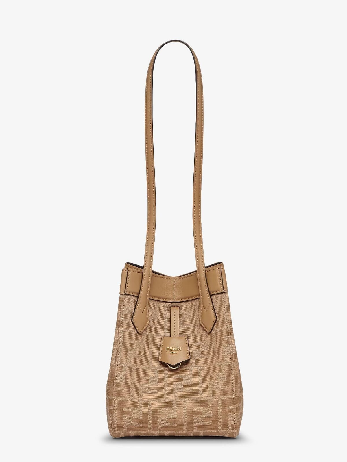 Fendi Origami Mini FF Fabric Bucket Bag