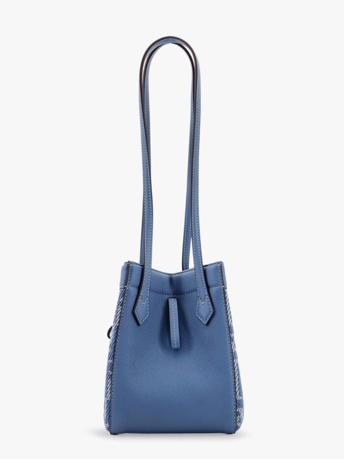 Fendi Origami Mini Leather And Denim-effect FF Jacquard Transformable Mini-bag