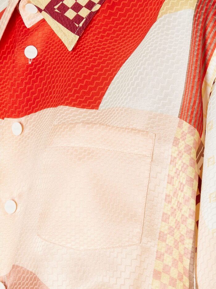 Fendi Patchwork Silk Shirt