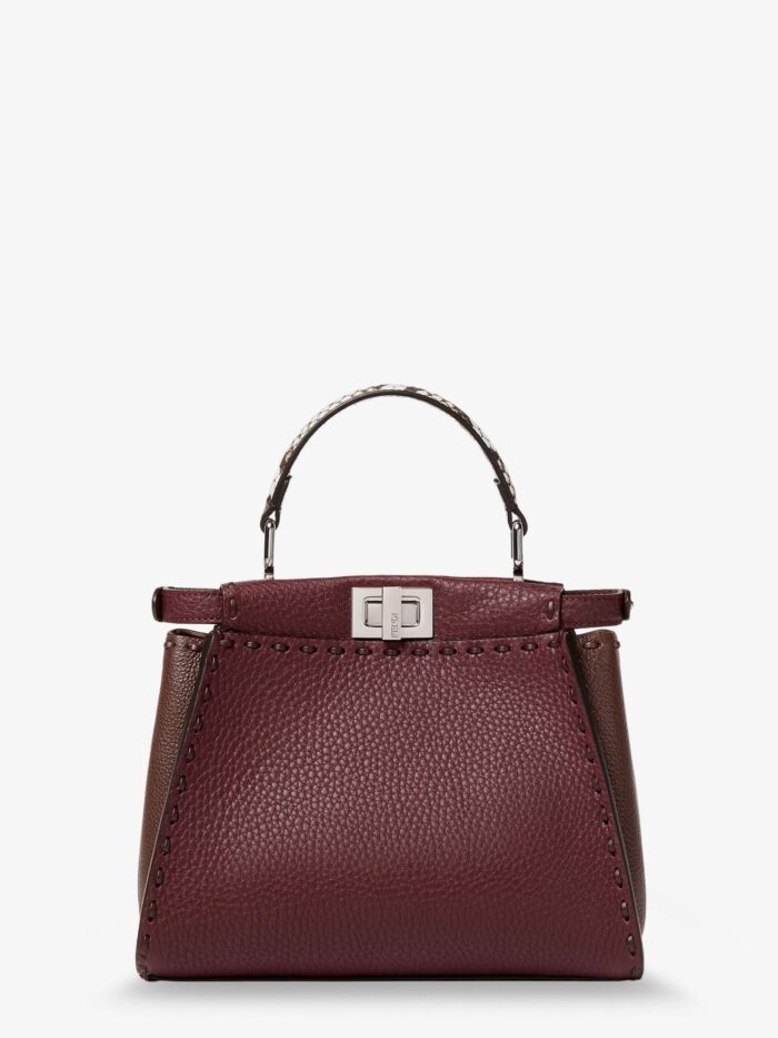 Fendi Peekaboo Mini Leather Crossbody Bag