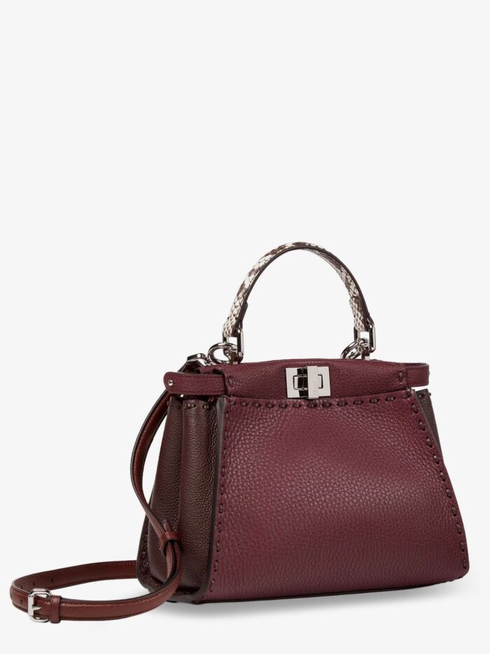 Fendi Peekaboo Mini Leather Crossbody Bag