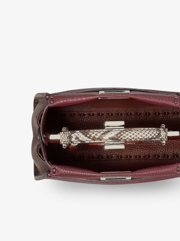 Fendi Peekaboo Mini Leather Crossbody Bag