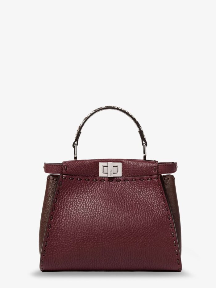 Fendi Peekaboo Mini Leather Crossbody Bag