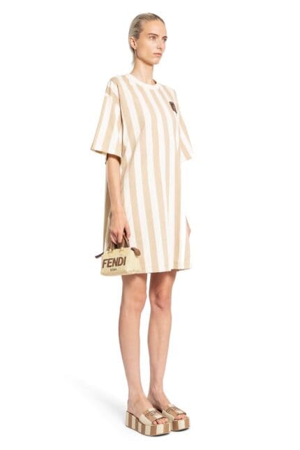 FENDI Pequin Stripes T-shirt Dress