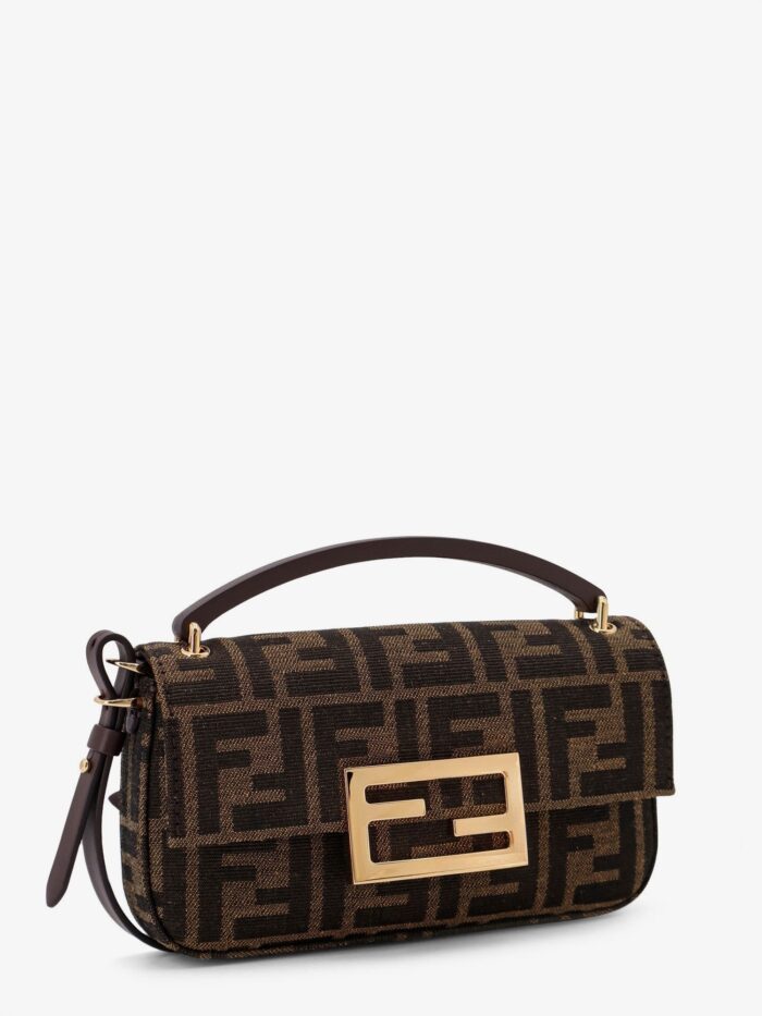 Fendi Phone Baguette FF Jacquard Fabric Crossbody Bag