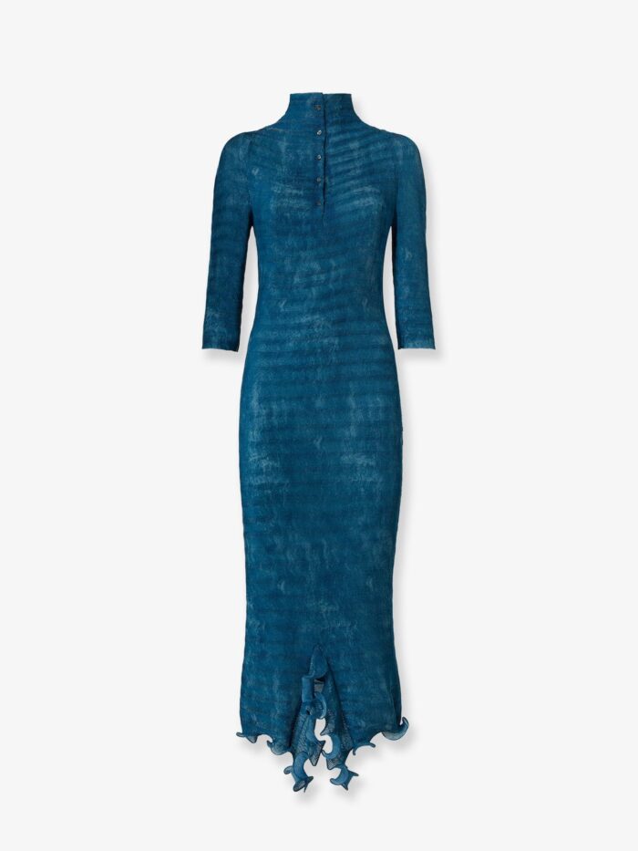 Fendi Pleated Midi Dress