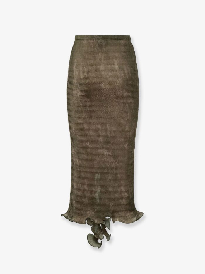 Fendi Pleated Midi Skirt