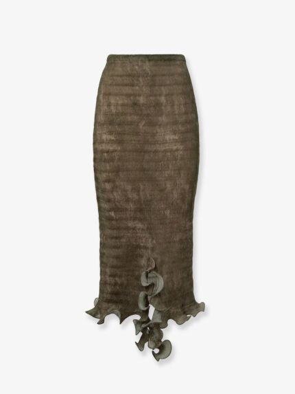 Fendi Pleated Midi Skirt