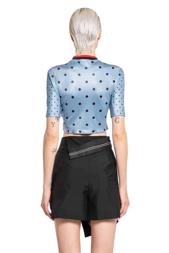 FENDI Polkadot Cycling Logo Crop Top